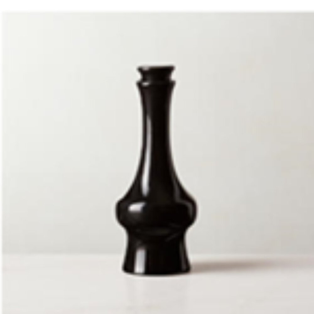 Crate and Barrel Black and White Cruet Set